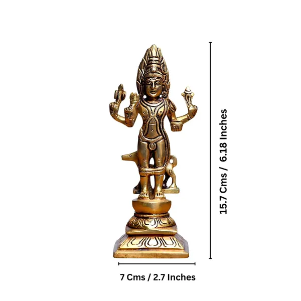 Antique_Brass_Kaal_Bhairav_Idol,_Baba_With_Dog,_Bhairav_Statue_For_Pooja,_Home_Decor,_Showpiece