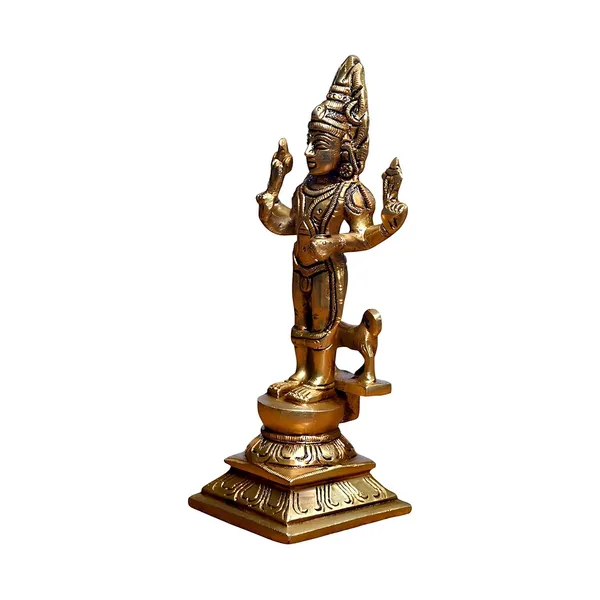 Antique_Brass_Kaal_Bhairav_Idol,_Baba_With_Dog,_Bhairav_Statue_For_Pooja,_Home_Decor,_Showpiece