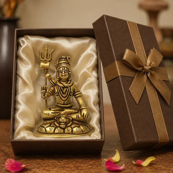 Antique_Shiva_Idol_For_Home_Pooja_Room,_Mahadev_Murti_With_Trishul_And_Damru,_Meditating_Statue_For_House_Warming_Gift_And_Decor