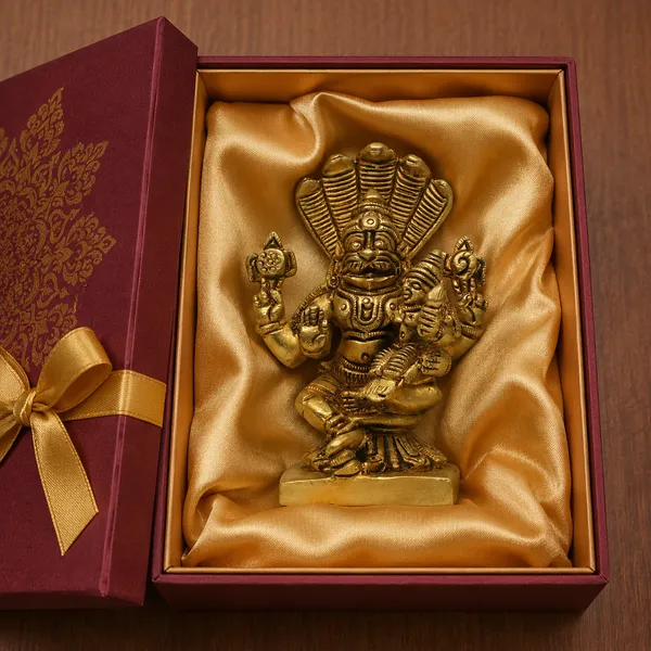 Antique_100%_Pure_Brass_Lord_Narasimha_With_Goddess_Lakshmi_Statue_Idol_Statue