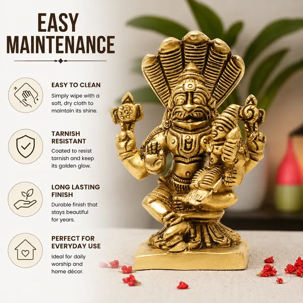 Antique_100%_Pure_Brass_Lord_Narasimha_With_Goddess_Lakshmi_Statue_Idol_Statue