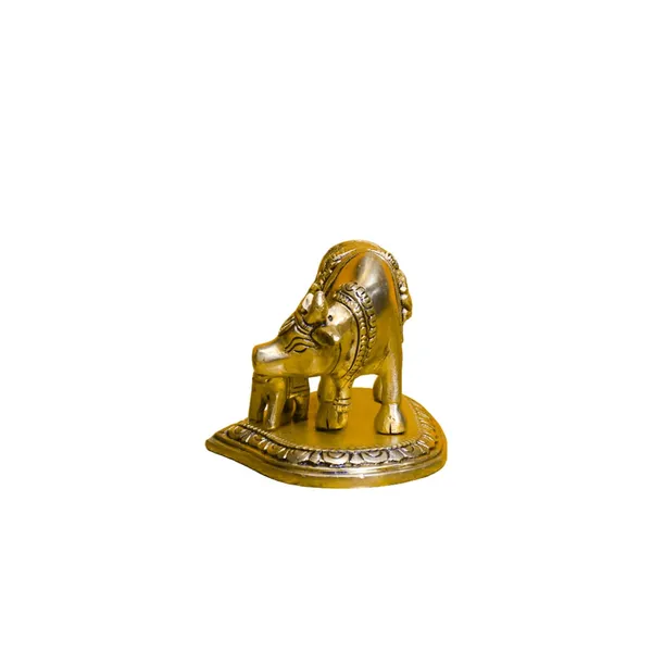 Antique_Brass_Cow_With_Calf_Idol,_Lakshmi_Ganesha_Carved_On_Saddle_For_Showpiece,_Home_Decor