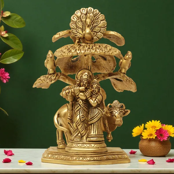 Antique_Brass_Lord_Radha_Krishna_Statue_With_Cow_And_Tree_For_Pooja_Room,_Gopal_Murti,_Idol_Gift_For_Wedding,_Anniversary,_House_Warming,_Ceremony_And_Home_Decor