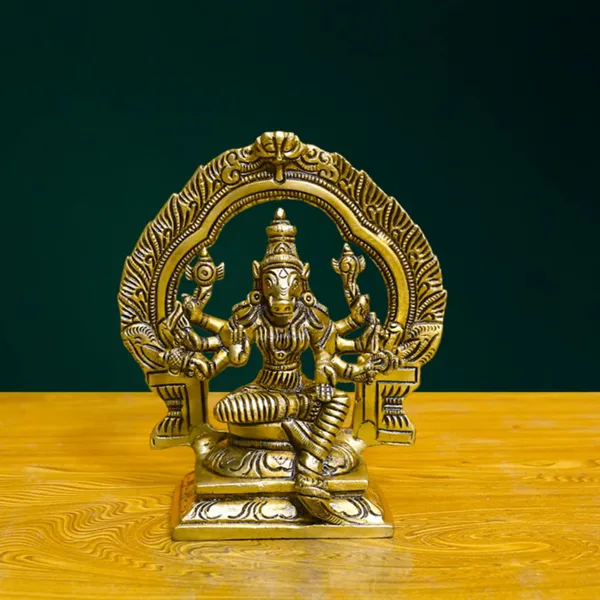 Antique_Brass_Varahi_Amman_Idol_Framed_Varahi_Amman_Silai_Statue_For_Pooja