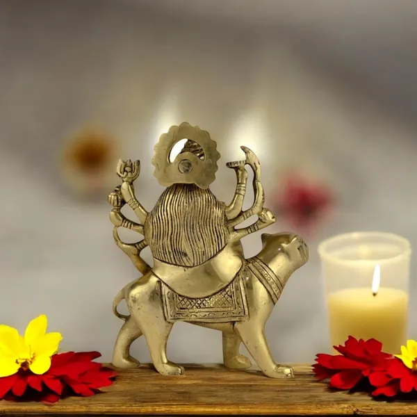 Antique_Brass_Durga_Mata_Idol/Murti_For_Pooja_Room