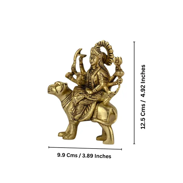 Antique_Brass_Durga_Mata_Idol/Murti_For_Pooja_Room