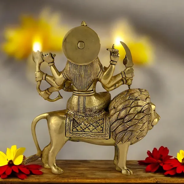Antique_Brass_Durga_Mata_Idol_Murti_For_Pooja