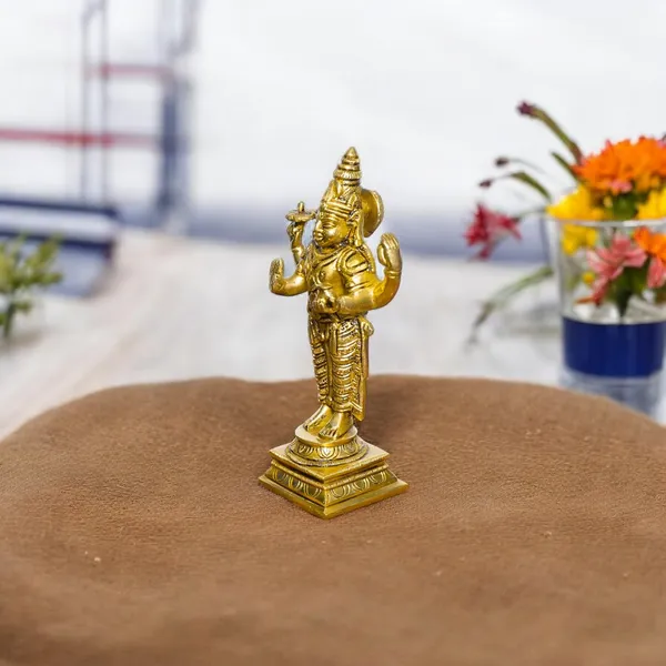 Antique_100%_Pure_Brass_Dhanvantari_Idol_For_Home,_God_Of_Ayurveda,_Unique_Design_For_Pooja,_Home_Decor