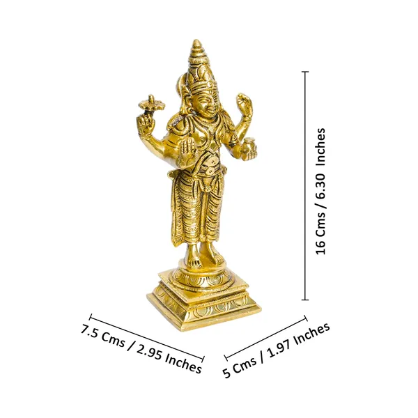 Antique_100%_Pure_Brass_Dhanvantari_Idol_For_Home,_God_Of_Ayurveda,_Unique_Design_For_Pooja,_Home_Decor