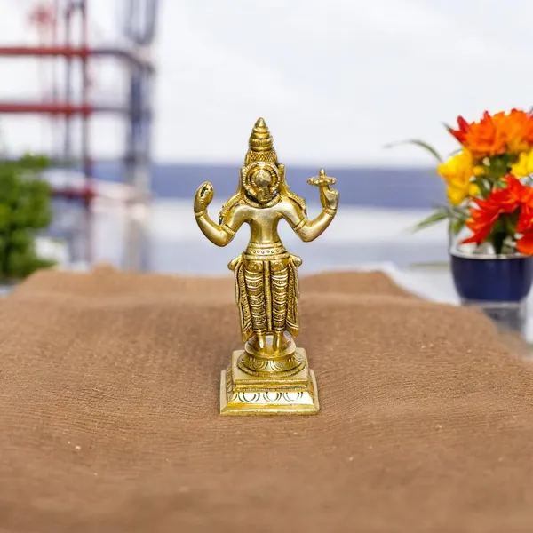 Antique_100%_Pure_Brass_Dhanvantari_Idol_For_Home,_God_Of_Ayurveda,_Unique_Design_For_Pooja,_Home_Decor