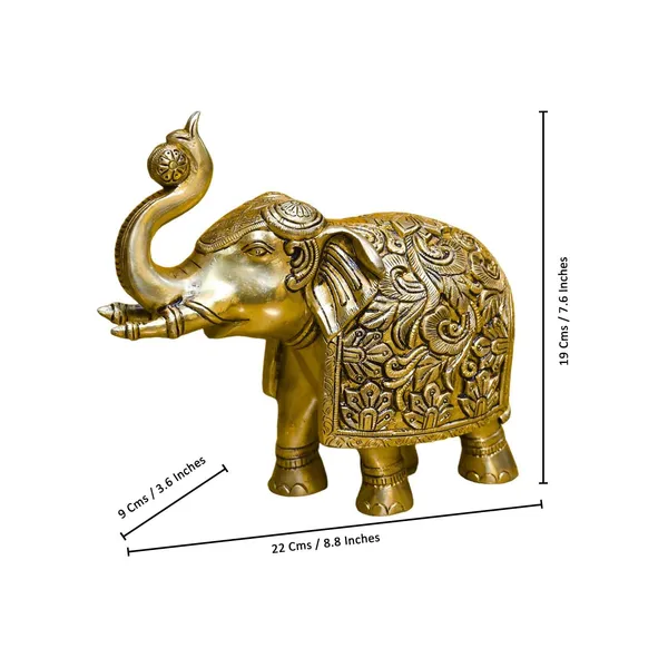Antique_Handcrafted_Brass_Elephant_Decor_Showpiece