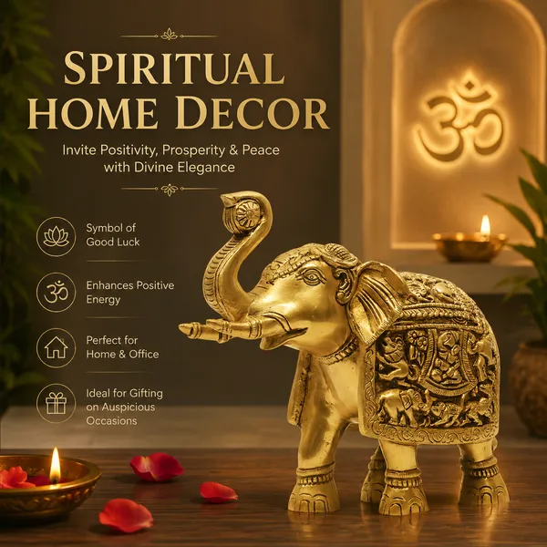 Antique_100%_Pure_Brass_Elephant_Showpiece_For_Home_Office