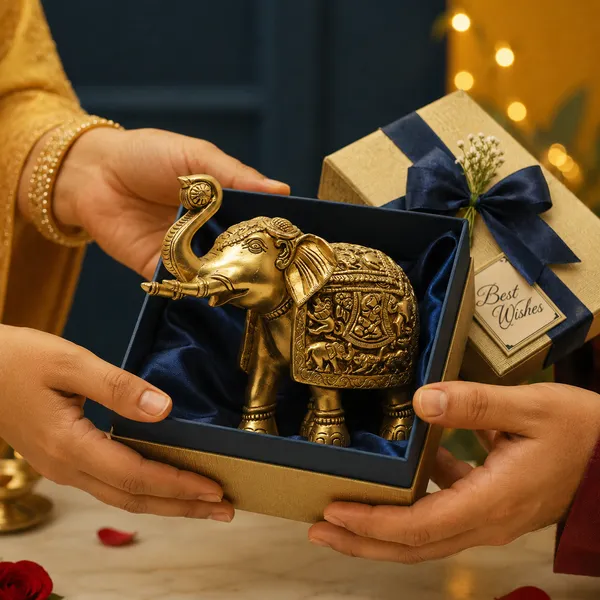 Antique_100%_Pure_Brass_Elephant_Showpiece_For_Home_Office
