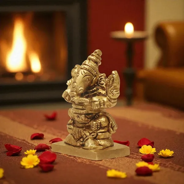 Antique_Brass_Ganesh_Idol_For_Home_Pooja_,Ganesh_Murti_For_Gift_Vinayaka_Idol_Vinayagar_Statue_For_Home_Decor,_Office_Desk,_Showpiece,_House_Warming