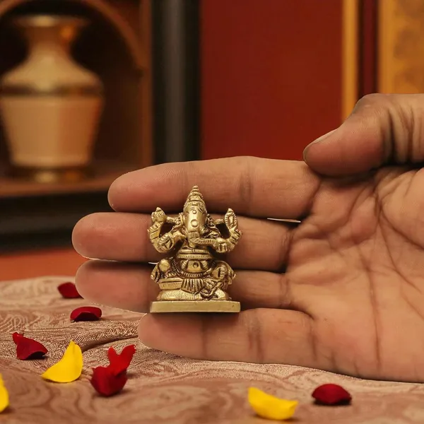 Antique_Brass_Ganesh_Idol_For_Home_Pooja_,Ganesh_Murti_For_Gift_Vinayaka_Idol_Vinayagar_Statue_For_Home_Decor,_Office_Desk,_Showpiece,_House_Warming