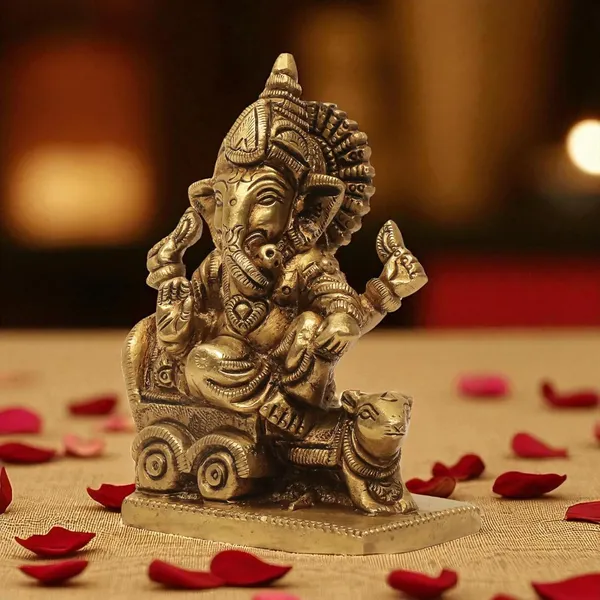 Antique_Brass_Ganesh_Idol_For_Home_Decor,Ganesh_Murti_For_Gift_Vinayaka_Idol_Vinayagar_Statue_For_Home_Pooja,_Office_Desk,_Showpiece,_House_Warming