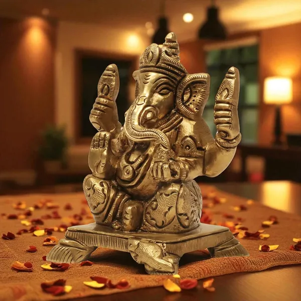 Antique_Brass_Ganesh_Idol_For_Home_Pooja,_Ganesh_Murti_For_Gift_Vinayaka_Idol_Vinayagar_Statue_For_Home_Decor,_Office_Desk,_Showpiece,_House_Warming