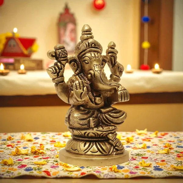 Antique_Brass_Ganesh_Idol_For_Home_Pooja_,Ganesh_Murti_For_Gift_Vinayaka_Idol_Vinayagar_Statue_For_Home_Decor,_Office_Desk,_Showpiece,_House_Warming