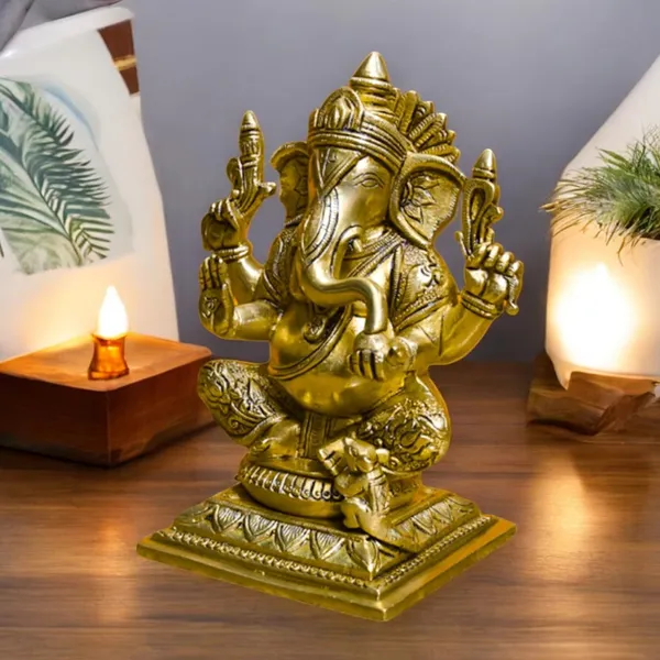 Antique_Brass_Ganesh_Idol_For_Home_Pooja_,Ganesh_Murti_For_Gift_Vinayaka_Idol_Vinayagar_Statue_For_Home_Decor,_Office_Desk,_Showpiece,_House_Warming