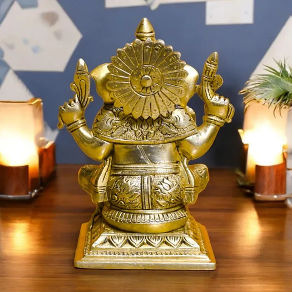 Antique_Brass_Ganesh_Idol_For_Home_Pooja_,Ganesh_Murti_For_Gift_Vinayaka_Idol_Vinayagar_Statue_For_Home_Decor,_Office_Desk,_Showpiece,_House_Warming