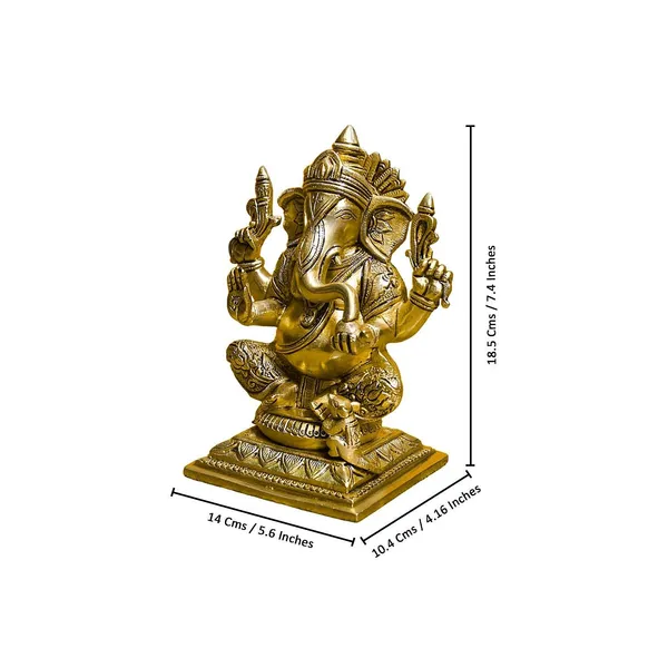 Antique_Brass_Ganesh_Idol_For_Home_Pooja_,Ganesh_Murti_For_Gift_Vinayaka_Idol_Vinayagar_Statue_For_Home_Decor,_Office_Desk,_Showpiece,_House_Warming