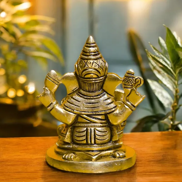 Antique_Brass_Ganesh_Idol_For_Home_Pooja,Ganesh_Murti_For_Gift_Vinayaka_Idol_Vinayagar_Statue_For_Home_Decor,_Office_Desk,_Showpiece,_House_Warming