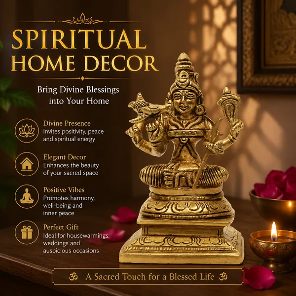 Antique_Brass_Idol_Of_Kamakshi_Amman_Statue_And_Kamatchi_Amman_Silai_For_Home_Decor,_Temple