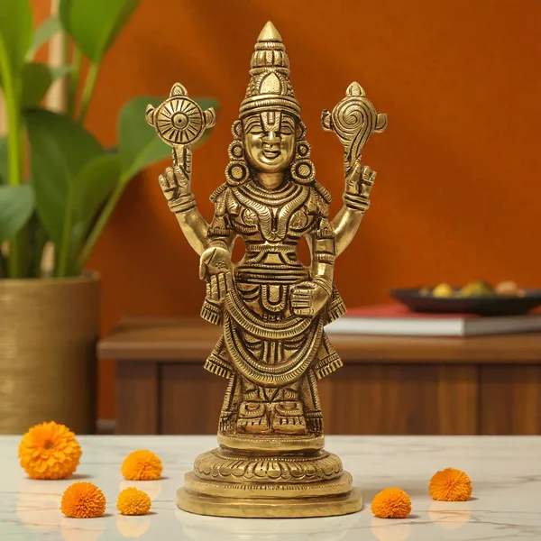 Antique_Brass_Venkateshwara_Swamy_Idol,_Tirupati_Balaji_Idol_For_Pooja_Room,_Perumal_Statue_For_Home_Decor,Office,_Temple_And_Gift_Showpiece