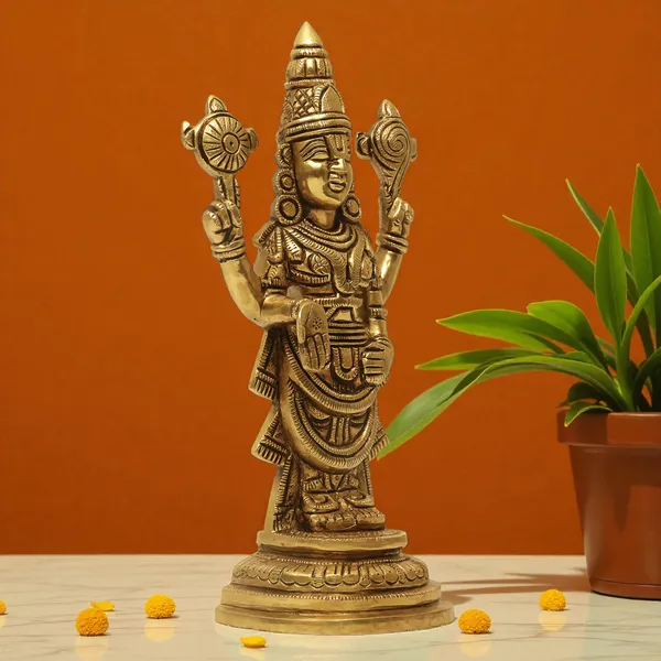 Antique_Brass_Venkateshwara_Swamy_Idol,_Tirupati_Balaji_Idol_For_Pooja_Room,_Perumal_Statue_For_Home_Decor,Office,_Temple_And_Gift_Showpiece