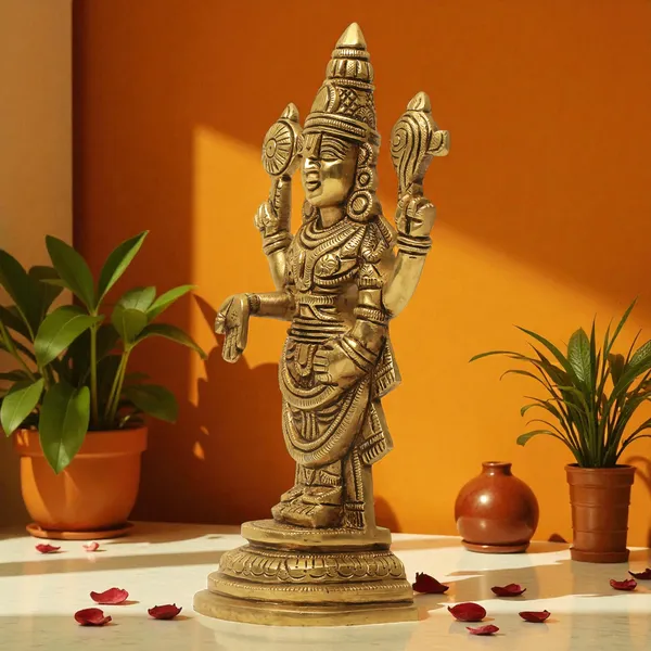 Antique_Brass_Venkateshwara_Swamy_Idol,_Tirupati_Balaji_Idol_For_Pooja_Room,_Perumal_Statue_For_Home_Decor,Office,_Temple_And_Gift_Showpiece