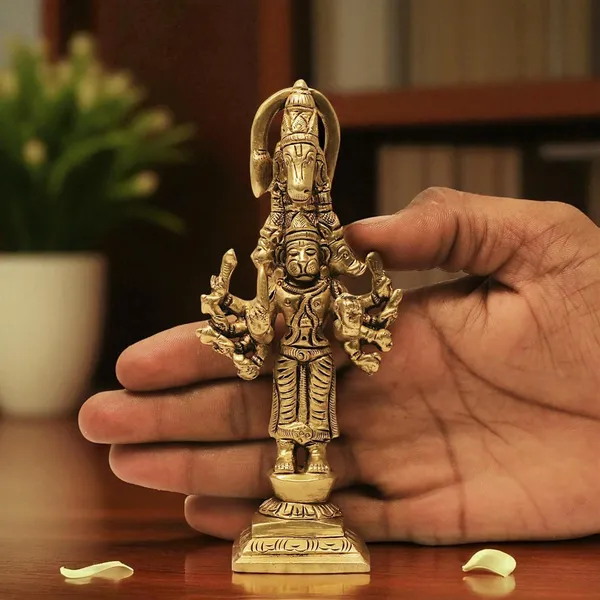 Antique_Panchmukhi_Hanuman_For_Door_Entrance,_Hanuman_Idol_For_Pooja_Mandir,_Bajrangbali_Murti_For_Home,_Statue_For_House_Warming_Gift_And_Decor
