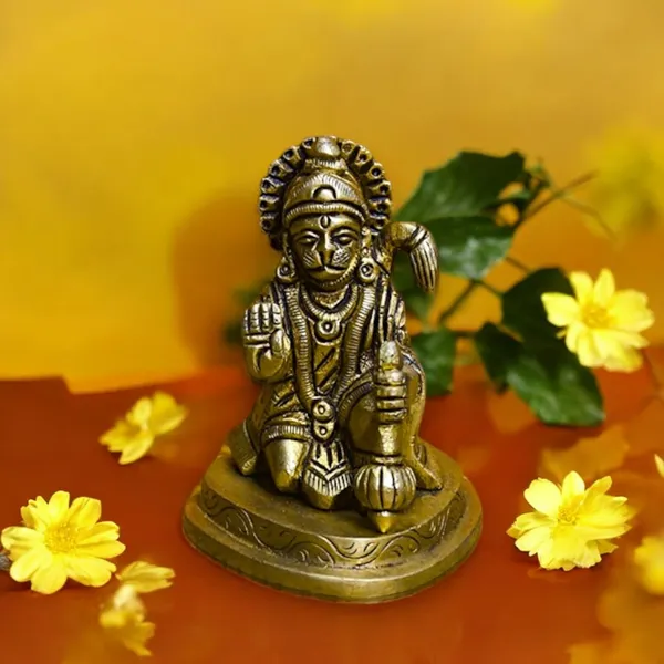Antique_Hanuman_Murti_For_Pooja_Mandir,_Bajrangbali_Idol_For_Home,_Statue_For_House_Warming_Gift_And_Decor_For_Pooja