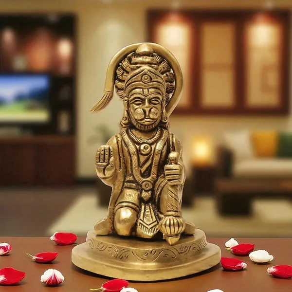 Antique_Hanuman_Murti_For_Pooja_Mandir,_Bajrangbali_Idol_For_Home,_Statue_For_House_Warming_Gift_And_Decor_For_Pooja