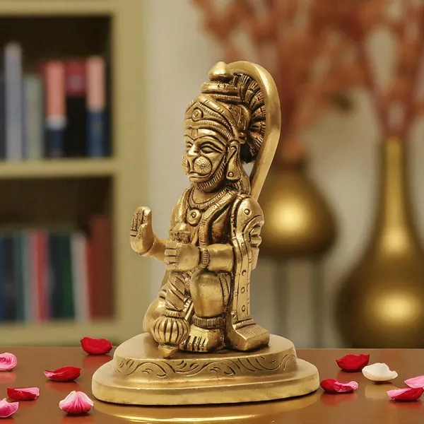 Antique_Hanuman_Murti_For_Pooja_Mandir,_Bajrangbali_Idol_For_Home,_Statue_For_House_Warming_Gift_And_Decor_For_Pooja