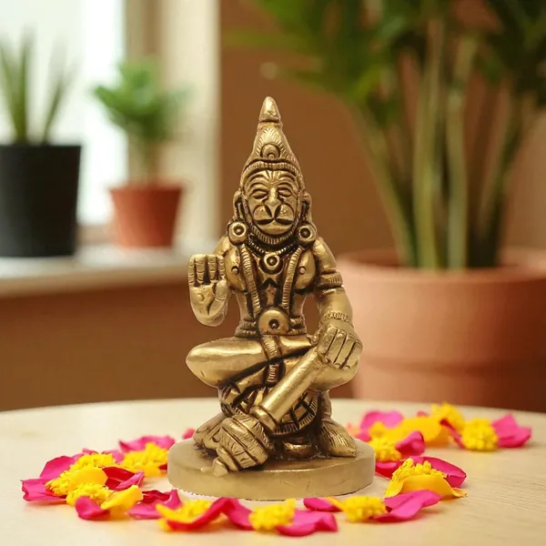 Antique_Hanuman_Murti_For_Pooja_Mandir,_Bajrangbali_Idol_For_Home,_Statue_For_House_Warming_Gift_And_Decor_For_Pooja