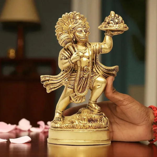 Antique_Hanuman_Murti_For_Pooja_Mandir,_Bajrangbali_Idol_For_Home,_Statue_For_House_Warming_Gift_And_Decor