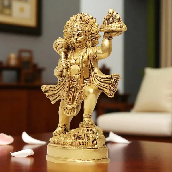 Antique_Hanuman_Murti_For_Pooja_Mandir,_Bajrangbali_Idol_For_Home,_Statue_For_House_Warming_Gift_And_Decor