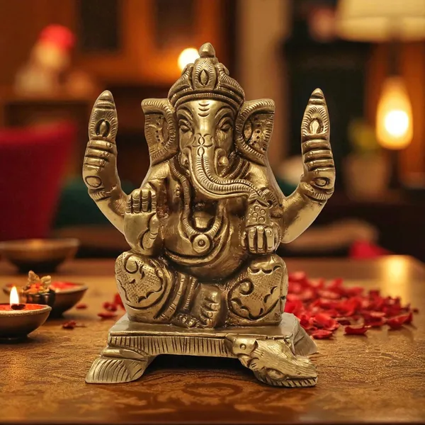 Antique_Brass_Ganesh_Idol_For_Home_Pooja,_Ganesh_Murti_For_Gift_Vinayaka_Idol_Vinayagar_Statue_For_Home_Decor,_Office_Desk,_Showpiece,_House_Warming