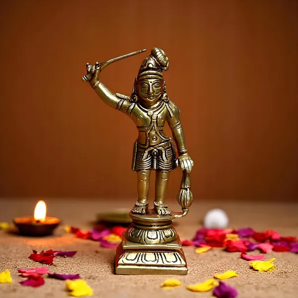Antique_Brass_Karuppasamy_Idol_Statue_For_Pooja,_Home_Decor,_Showpiece