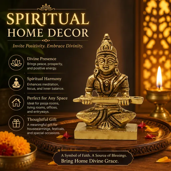 Antique_Brass_Annapurna_Devi_Murti_Statue_For_Pooja_Room,Idol_For_Home_And_Gift