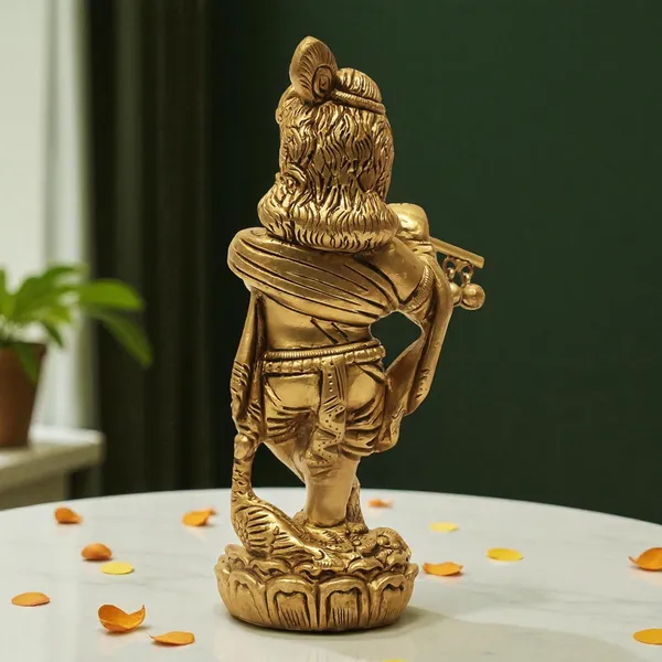 Brass_Krishna_Idol_for_Home_Décor,_Pooja_Room,_Office_|Handcrafted_Lord_Krishna_Statue,_Showpiece,_Decorative_Gift