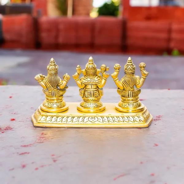 Antique_Brass_Laxmi_Ganesh_Idol_For_Home_Pooja_,_Lakshmi_Ganesh_Murti_For_Gift_Vinayaka_Idol_Vinayagar_Statue_For_Home_Decor,_Office_Desk,_Showpiece,_House_Warming