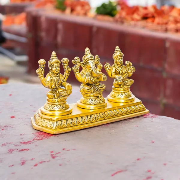 Antique_Brass_Laxmi_Ganesh_Idol_For_Home_Pooja_,_Lakshmi_Ganesh_Murti_For_Gift_Vinayaka_Idol_Vinayagar_Statue_For_Home_Decor,_Office_Desk,_Showpiece,_House_Warming