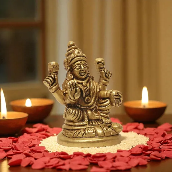 Antique_100%_Pure_Brass_Lakshmi_Devi_Idol_Statue_For_Pooja_Goddess_Laxmi_Idols_For_Temple_Pooja_Room_Diwali_Decoration_Gifts