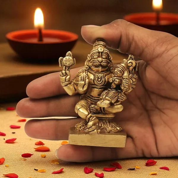 Antique_Brass_Lakshmi_Narasimha_Swamy_Idol/Narasimha_Idol