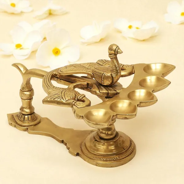Antique_Panch_Aarti_Diya_With_Handle_Decorative_Pooja_Accessory,_Five_Face_Camphor_Burner_Lamp_For_Navratra,_Diwali_Gifts_Home_Decor