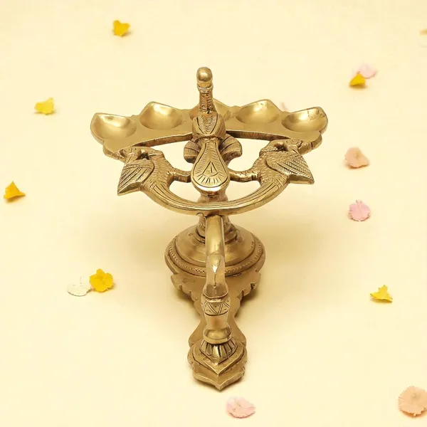 Antique_Panch_Aarti_Diya_With_Handle_Decorative_Pooja_Accessory,_Five_Face_Camphor_Burner_Lamp_For_Navratra,_Diwali_Gifts_Home_Decor
