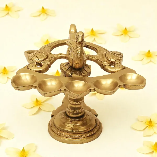 Antique_Panch_Aarti_Diya_With_Handle_Decorative_Pooja_Accessory,_Five_Face_Camphor_Burner_Lamp_For_Navratra,_Diwali_Gifts_Home_Decor