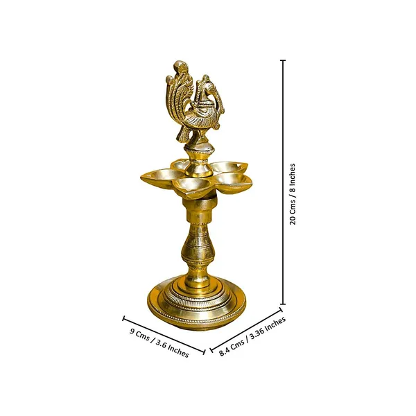 Antique_Annapakshi_Lamp,_Diya_For_Pooja,_Home
