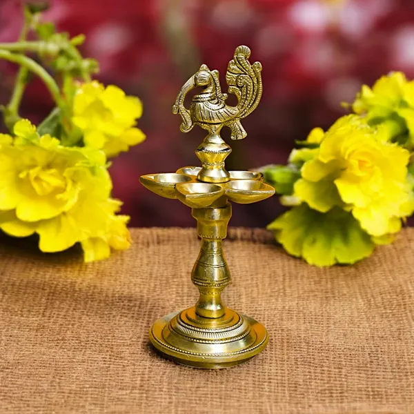 Antique_Annapakshi_Lamp,_Diya_For_Pooja,_Home